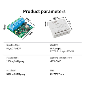 Tuya Wifi RF Home Electrical Appliance 5V 12 V Breaker On-Off <strong>Controller</strong> Module Pointing Self-locking <strong>Cellphone</strong> APP <strong>Remotely</strong> Con - Product Image 4