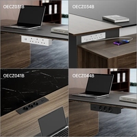 Prise de bureau à fixation sur bureau avec ports USB Type-A et Type-C de type UK 10A
