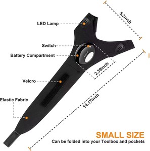 Pesca camping linterna LED luminosa ofishing guantes de carreras trabajo otros deportes guantes pescado sin dedos guantes de pesca domésticos - Product Image 3
