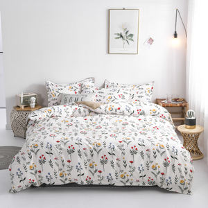 Groothandel Microfiber Stof 4 Stuk Beddengoed Bloemen Laken Set Disperse Print Dekbedovertrekken Sets Voor Kingsize <span class=keywords><strong>Bed</strong></span> Op Voorraad - Product Image 2