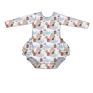 Neuester Baby-Mädchen-Strampler aus Bambus und Milchseide Kinder-Mädchen-Bubble-Strampler - Product Image 3