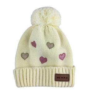 Nouveau hiver chaud tricoté bébé chapeau pour filles garçons personnalisé concepteur Beanie Pom Pom chapeaux casquettes Bonnets avec joli logo mignon Patch - Product Image 2
