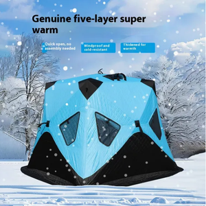 <span class=keywords><strong>Tente</strong></span> <span class=keywords><strong>de</strong></span> camping d'hiver pour la <span class=keywords><strong>pêche</strong></span> sur glace en montagne, <span class=keywords><strong>tente</strong></span> cube épaisse en tissu Oxford 210D, structure en fibre <span class=keywords><strong>de</strong></span> verre, coupe-vent, imperméable, installation facile - Product Image 4