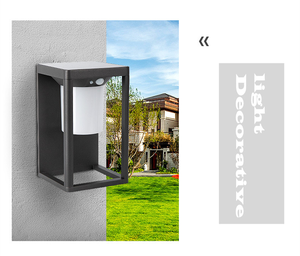 <span class=keywords><strong>Aplique</strong></span> Solar de pared para exteriores, resistente al agua IP65, clásica, 2,5 W, para jardín y patio, con sensor de movimiento, - Product Image 4
