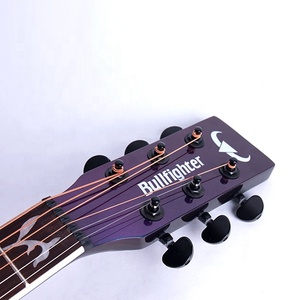 Bullfighter K6 Chameleon Guitare acoustique professionnelle de 41 pouces avec finition brillante solide et touche - Product Image 4