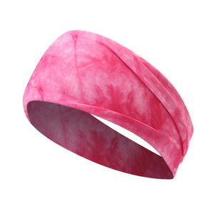 Diadema Ancha con Efecto Tie-Dye para Mujer, Estilo Influencer Europeo-Americano, Antideslizante, Absorbente de Sudor, para Running, Fitness y Deportes - Product Image 4