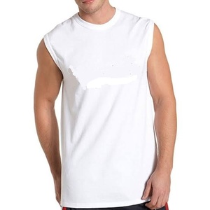 T-shirt pour hommes sans manches, en coton Spandex, personnalisé, de qualité supérieure, vente en gros, - Product Image 3