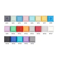 Keycaps Keyboard Mekanik DSA Profile PBT 1U Warna Campuran Kosong Kustom Gaming MX Switch Backlight Transparan Tinggi 1U DSA