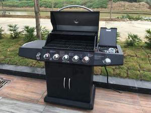 Barbecue à gaz sans fumée avec chariot, barbecue commercial avec chariot, barbecue de jardin en plein air, chariot de camping - Product Image 5