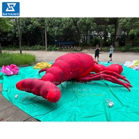 Modèle de homard gonflable géant personnalisé pour la décoration publicitaire d'événements culinaires et de festivals de homards en plein air