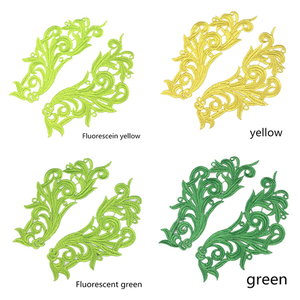 Mới được phổ biến Châu phi ren đính nhiều màu polyester thêu ăn mặc trang trí các bản vá lỗi - Product Image 1