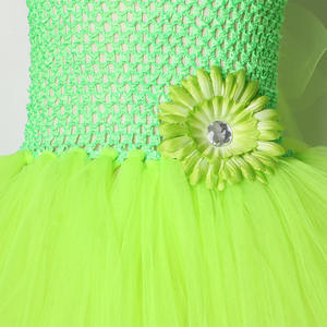 Disfraz de Princesa con Tutú de Malla Verde para Niñas MINCO, Disfraz de Cosplay de TV y Películas para Halloween, Hada <span class=keywords><strong>Campanilla</strong></span> - Product Image 6