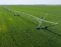 Machinerie d'irrigation de précision pour cultures avec centre de contrôle GPS – Projet d'arrosage pivotant pour une application précise de l'eau sur le terrain