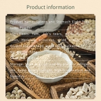 Poudre naturelle de huit ingrédients pour la rate et l'estomac, aux huit trésors, avec igname, Jobstears, haricot blanc et hericium, en boîte