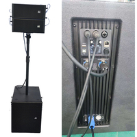 Sistema de Altavoces de Línea de Columna Doble de 5 Pulgadas con Neodimio DBK y Subwoofer Activo de 15 Pulgadas para Escenarios, Eventos y Clubs