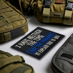 Broderie JE PEUX REGARDER CALME MAIS... Classique Noir Blanc Épaule Sac À Dos À Coudre Lettre Patch PLAN B Lettre Patch pour Sac Chapeau Coudre - Product Image 1