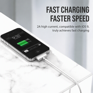 Câble de synchronisation et de charge USB JETech avec gaine tressée en nylon et matériau TPE pour <span class=keywords><strong>iPhone</strong></span> <span class=keywords><strong>3G</strong></span>/4/4s/iPad 1/2/3 (3,3 pieds, blanc) - Product Image 5