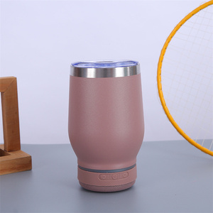 Vaso de tazas de música de 12oz con altavoz, taza inteligente, doble pared, reproductor de música inalámbrico de acero inoxidable 304, taza de té Madele - Product Image 3