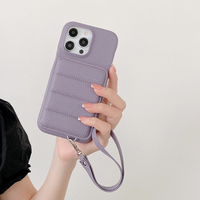 Étui de téléphone sport de luxe en PU+PET pour iPhone 17 16 15 14 13 12 11 Pro Max Google Pixel 4/5/6/7/8, toucher doux, effet matelassé, tendance