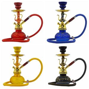 Giá Rẻ Bán buôn chicha ống hút Thiết bị làm bằng nhôm hookah hợp kim đôi ống thiết kế ống nước. - Product Image 5