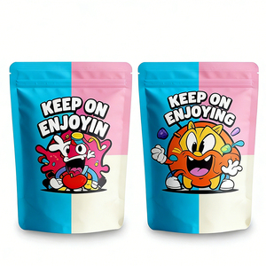 ถุงฟิล์มโพลีเอสเตอร์เกรดอาหารแบบสั่งทำพิเศษสำหรับอาหารสัตว์เลี้ยง  แบบซองตั้งได้ ปลอดภัยสำหรับเด็ก สัมผัสนุ่ม พร้อมตัวเลือกที่ปรับแต่งได้ - Product Image 4