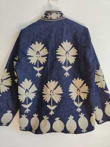 Chaqueta vaquera Suzani Estilo bohemio vintage Prendas de abrigo para mujer Chaqueta vaquera bordada Suzani étnica Abrigo bohemio de moda para mujer - Product Image 5