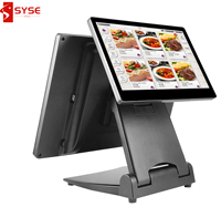 POS-терминал Syse S2: Новинка! 15.6'' складной POS-терминал на Windows 10, безвентиляторный, цельноалюминиевый корпус, сенсорный экран с емкостным управлением, кассовый аппарат