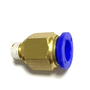 TDME brass hydraulic adapter stop plugs of nipple for water cooling system