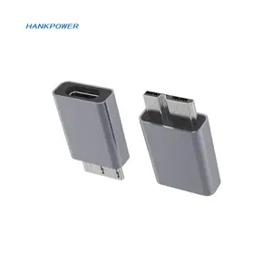 180度5V 3A 480mbps USB 3.0微型b型公到USB C型母数据充电适配器