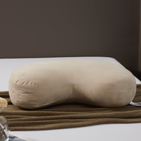 Coussin lombaire ergonomique en suède extensible de qualité supérieure, soutien doux en fibre à mémoire de forme pour le dos, idéal pour le bureau, la voiture, la maison - Vente en gros