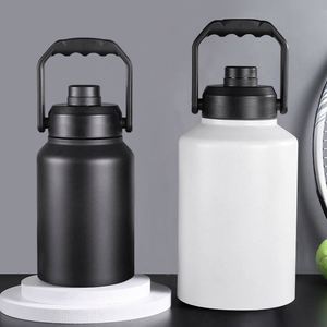 Seau à glace isotherme de camping 64 oz, bouteille d'eau en acier inoxydable, thermos portable 128 oz avec couvercle - Product Image 3