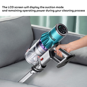 <span class=keywords><strong>Aspirateur</strong></span> sans fil, puissance d'aspiration 35 kPa, moteur sans balais, batterie au lithium, filtre HEPA, écran LED, éclairage laser pour la poussière, OEM - Product Image 6