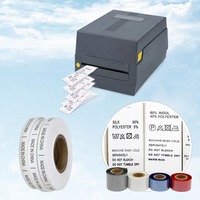 Printer Pita Satin Digital Mini 300DPI Thermal Hot Foil Mesin Cetak Pita Industri Pembuat Label Printer Handal