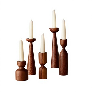 Porte-bougie pilier rustique en bois massif blanc, écologique, fait main, unique, pour anniversaire, Noël, Saint-Valentin, promotionnel pour la maison - Product Image 3