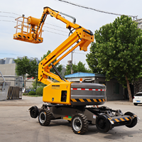 Nacelle articulée automotrice diesel/électrique, hauteur 8m, portée 5,3m, capacité de charge 230kg, pour l'élagage de jardin et les travaux extérieurs