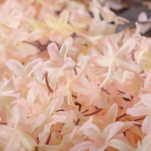 E07233 venta al por mayor boda hogar colgante pared crema azul plantas imitación Lila flor vid artificial mezereon guirnalda - Product Image 5