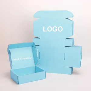 Fábrica De Logotipo Personalizado Fabricante Grande Cor Impresso Papelão Mailing Box Caixas De Transporte Personalizado Ondulado com embalagem do logotipo