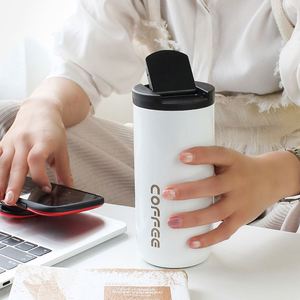 Vacuum Insulated Thermos Stainless Steel Wide Neck Travel Mug Durable, Leak-proof 550ml - Product Image 3