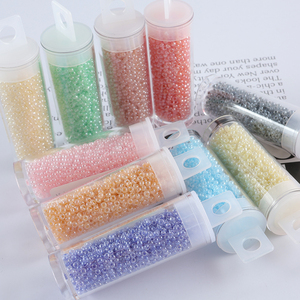 하이 퀄리티 10 그램 크림 색상 2mm 씨앗 구슬 DIY 보석 만들기 액세서리 유리 씨앗 구슬 11/0 - Product Image 2