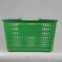 Panier de courses en plastique Highbright avec poignée, panier de transport durable pour supermarché et commerce de détail