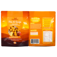 Pochette debout à fermeture éclair flexible en plastique recyclable imprimée sur mesure sac d'emballage ziplock pour frites surgelées