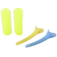 Ensemble de rouleaux de bigoudi à combinaison gratuite Rouleaux auto-agrippants Jumbo Medium Small