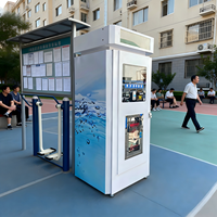 Máquina Expendedora de Agua Potable Pura por Ósmosis Inversa con Filtración de Botellas, Dispensador de Agua y Hielo