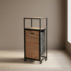 Armoire à linge, panier à linge inclinable, organisateur de rangement pour le linge, trieur de linge, armoire de rangement pour salle de bain, bac à linge sale - Product Image 5