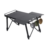 Offre Spéciale Table de pique-nique d'ascenseur haut de gamme Table de rouleau d'oeufs pliable Portable extérieure Table d'IGT de Camping d'alliage d'aluminium