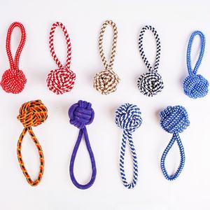 Giocattoli Interattivi in Corda di Cotone per Animali Domestici, Giochi per Tiro alla Fune e Dentizione per Cani Piccoli, Medi e Grandi, Design Assortiti - Product Image 6