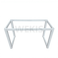 Pieds de table de bureau rectangulaires WEKIS avec cadre télescopique réglable en longueur