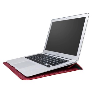 <span class=keywords><strong>Housse</strong></span> pour ordinateur <span class=keywords><strong>portable</strong></span> en <span class=keywords><strong>cuir</strong></span> PU à grain crocodile universelle avec support pour MacBook Air Pro 13 14 15 16 pouces, logo personnalisé - Product Image 4