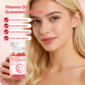 Integratore Alimentare OEM ODM OBM <span class=keywords><strong>di</strong></span> <span class=keywords><strong>Vitamina</strong></span> D3 2000 UI in Caramelle Gommose Rosa Dolci per Adulti con Capacità della Bottiglia Personalizzabile - Product Image 3