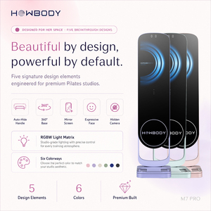Balance connectée intelligente HOWBODY avec miroir de gym, impédancemètre, mesure <span class=keywords><strong>BMR</strong></span>, masse grasse et musculaire, et fonction thérapie numérique pour le poids corporel et la composition corporelle - Product Image 6